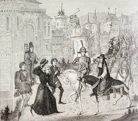 Entry of Louis VIII and the Papal Legate, Cardinal St. Angelo into Avignon in 1226, from 